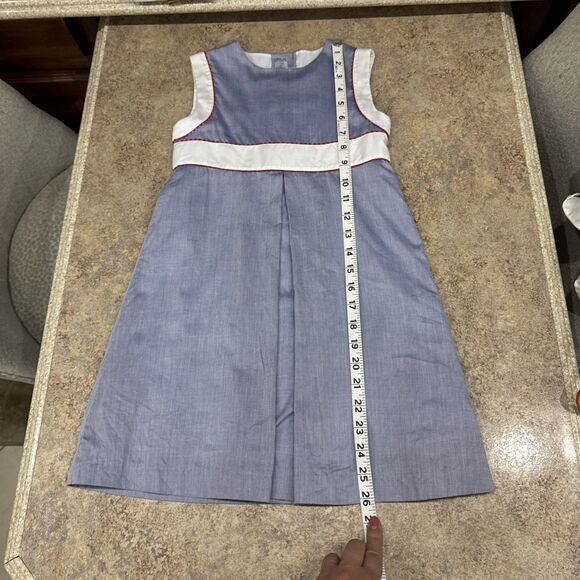 Papo  D’ Anjo Girls Sleeveless Blue Dress Jumper Size 6 - Picture 9 of 9